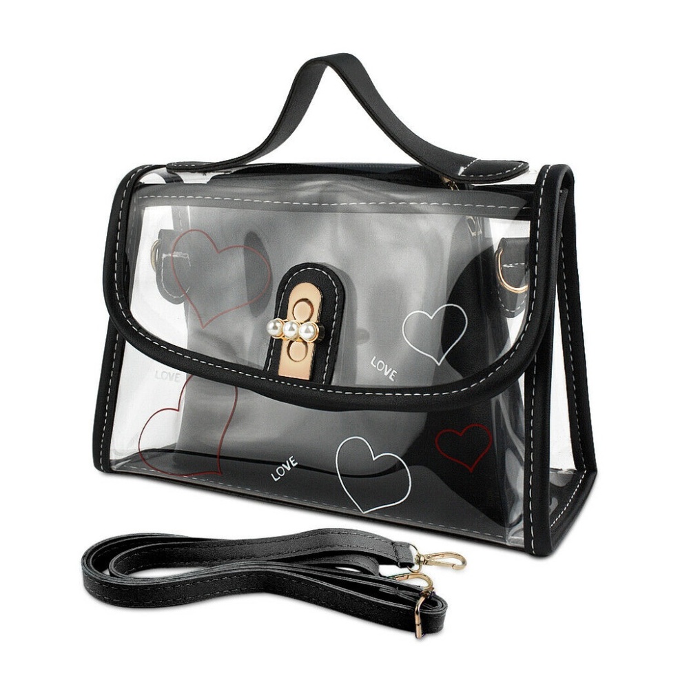 Black Transparent Handbag